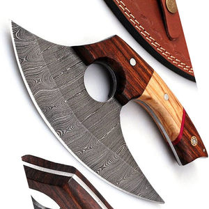 Wholesale Customized Top Quality OEM ODM Service Handmade Damascus Steel Pizza Cutter <b>Axe</b> Custom Logo Featuring <b>Wood</b> Handle <b>axe</b> - Product Image 6