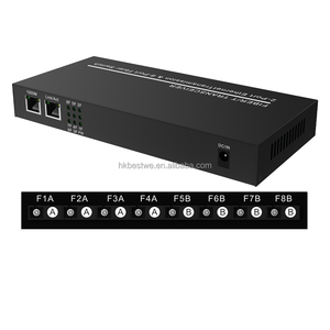 Up to 3KM 1 Pair Gigabit <b>Ethernet</b> Media Converter Transceiver 2RJ45 to Single Mode 8SC Fiber <b>Ethernet</b> Converter - Product Image 3