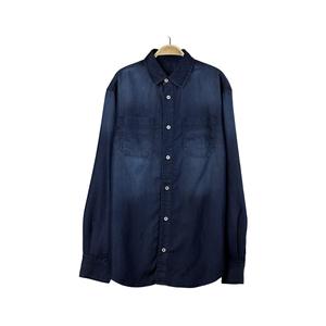 Paola Riboni Women Denim Jacket Oversized <b>Long</b> Sleeve Button Down Casual Streetwear <b>Coat</b> Outerwear Light Wash Loose Fit - Product Image 4