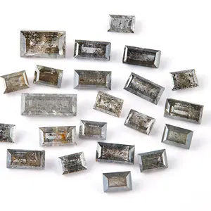 Diamante Baguette Natural Suelto para Joyería, Certificado IGI, Buen Corte, Estilo Sal y Pimienta - Product Image 2