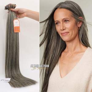 Remy Silky ต่อผมมนุษย์ตรงและตรงกระดูกสไตล์เทปอินผู้ขายต่อผมเวียดนามคุณภาพดีที่สุด - Product Image 2