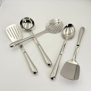 Ensemble de serveurs à salade en acier inoxydable de haute qualité, utilisation unique dans les restaurants, artisanat, cuillère à salade en acier, faible MOQ - Product Image 4