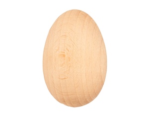 Œufs en bois de hêtre de qualité supérieure, fournitures artisanales en vrac, naturels, non finis, jouets de bricolage pour Pâques, cadeaux, modèle d'art, bois massif, marque Efo PL - Product Image 1