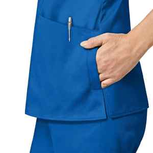 Fait en usine sur mesure gommage Anti-rides chemise d'hôpital uniforme Stretch uniformes d'allaitement vestes de gommage médical ensembles d'infirmière - Product Image 4