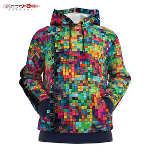 Sweat à capuche Streetwear Basics pour hommes à la mode Tissu polyester/coton durable avec impression par sublimation graphique complète - Product Image 1