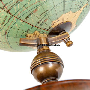 8 Inch 20cm Earth <b>Globes</b> Brass Metal <b>World</b> Map <b>Globe</b>/desk Decoration <b>World</b> <b>Globe</b> <b>on</b> Wood <b>Stand</b> /Tabletop Decor <b>Globe</b> for Study - Product Image 4