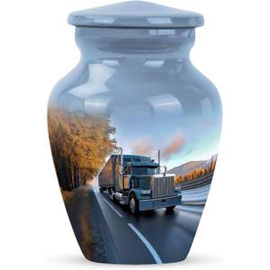 Cremation <b>Urn</b> for Adult Ashes <b>Large</b> Metal Hand Painted Burial and Funeral Cremation <b>Urn</b> Cardinal Bird Cremation <b>Urns</b> for Humans - Product Image 1