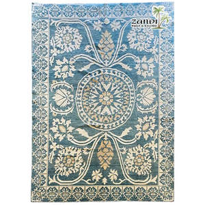 Alfombra de Peshawar y Khotan anudada a mano, única en su tipo, de 9'3 x 12'4, Pes_Kho_147 - Product Image 1