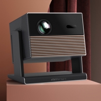 Proyector de Video Portátil para Cine en Casa con el Mejor Diseño Nuevo de 2026 con 180 °   Gimbal y motor óptico completamente cerrado y libre de polvo