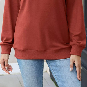 Sudadera clásica para mujer con logotipo personalizado, bordado de impresión, OEM personalizado, suministro directo de fábrica del Proveedor del fabricante - Product Image 2