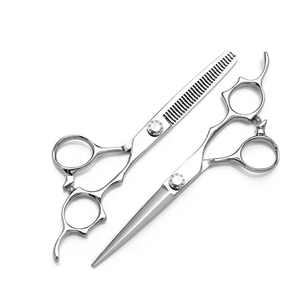 Ensemble de ciseaux de coupe et d'amincissement de cheveux en acier inoxydable de haute qualité - Product Image 1