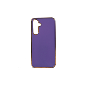 Coque de protection en silicone Netzy pour Samsung Galaxy A14 SAFA Bark Series, style translucide violet foncé, silicone souple A53/A03S - Product Image 1