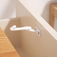 6 supports de couvercle de placard avec petite tête de fixation supérieure, installation par vis uniquement pour la sécurité des bébés dans les armoires et les tiroirs