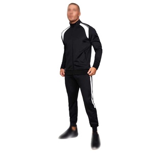 Chándal Deportivo con Capucha y Cremallera para Hombre de Alta Calidad, Ligero, de Poliéster/Algodón, Elástico en Cuatro Direcciones, Transpirable, Resistente al Viento y de Secado Rápido - Product Image 4