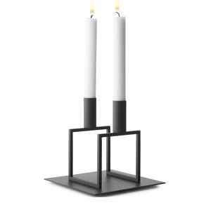 Bougeoir décoratif de Noël en métal en forme d'ange avec finition argentée pour les célébrations hivernales élégantes - Product Image 1