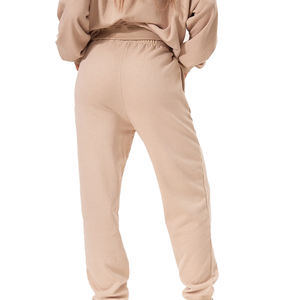 Chándales de lana con logotipos personalizados de calidad cálida para hombres y mujeres Conjuntos de invierno con cuerda dentro de la capucha y la cintura - Product Image 5