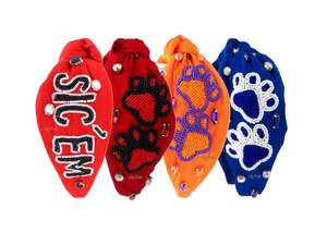 Bandeaux à perles brodés à la main pour femmes et filles Bandeaux à strass multicolores pour Noël Halloween Mardi - Product Image 5