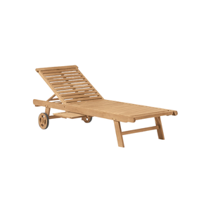 Chaise longue extérieure de haute qualité en bois massif pour l'extérieur et le jardin Chaise longue solaire simple prix de gros - Product Image 1