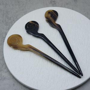 BUN ACCESSOIRES DE CHEVEUX EN CORNE DE BUFFALO POLI À LA MAIN Fourchette À Cheveux Bâton Barrettes Clips pour Bijoux Matiss Coiffure - Product Image 2