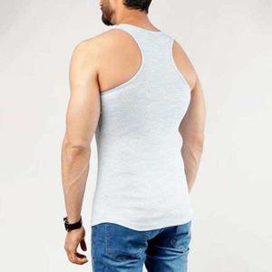 Venta al por mayor de camisetas sin mangas personalizadas unisex verano Casual entrenamiento Chaleco de punto de algodón gimnasio camisa OEM/ODM pedido al por mayor - Product Image 4