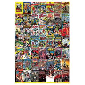 Póster Retro de Marvel Comics, Portadas de Cómics, Estilo de Diseño Moderno, Marco Negro para Pared - Product Image 2