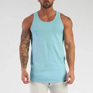 Wholesale Custom Men's <b>Black</b> Tank Top Casual <b>Knitted</b> Muscle Fitness <b>Vest</b> Sports Style - Product Image 1