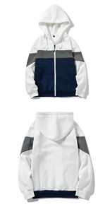 Sudadera con capucha con estampado de abullonado para hombre de peso pesado, sudaderas de algodón 100% de alta calidad, ropa de calle básica, mezcla de algodón para invierno - Product Image 3