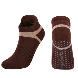 Calcetines de Yoga de algodón antideslizantes multicolores para mujer con puños con patrón de corazón, venta al por mayor, calcetines tobilleros de entrenamiento Pilates Barre para jóvenes - Product Image 4