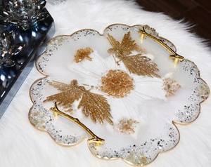 Super Quality Luxury Custom Storage <b>Decorative</b> <b>Trays</b> Resin Serving <b>Tray</b> with Custom Shape Silicone Mold Epoxy Casting Resin <b>Tray</b> - Product Image 5