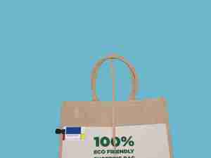 Bông túi đay Túi mockup cho món quà cho-phong cách vải làm vách ngăn Tote Shopper Mock-up cho các cửa hàng và các nhà bán lẻ - Product Image 5