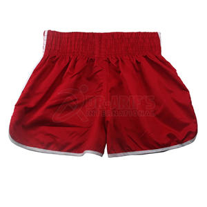 MMA <b>Men's</b> <b>Red</b> Muay Thai Boxing Shorts Comfortable Breathable Fitness Stretch Martial Arts Fighting Trunks for Adults - Product Image 2