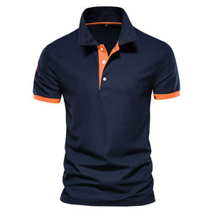 Chemises polos brodées d'été pour hommes Chemise à manches courtes Top Casual Men Breathable Light Polo Shirt Breathable Wholesale - Product Image 1
