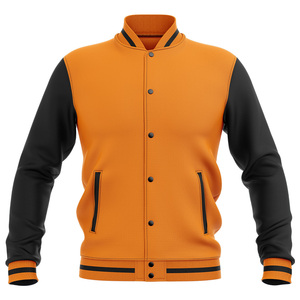 Veste bomber de baseball formelle de haute qualité W4G, patchwork, design personnalisé, broderie, col rond, livraison rapide sans frais de douane - Product Image 2