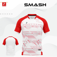 Maillot de badminton unisexe personnalisé pour adultes, col rond, manches courtes, léger, respirant, séchage rapide, tissu extensible, vêtements de sport