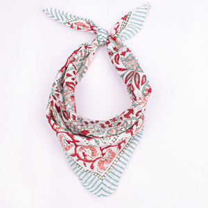 Bandana carré multifonction en coton imprimé, utilisation en extérieur, unisexe, écharpe de mode, bandeau, couvre-cou, couvre-visage, tissu durable, soie - Product Image 1