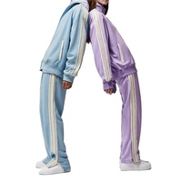 Pantalon de survêtement décontracté à taille haute en molleton délavé, qualité supérieure, avec poches, en polyester/coton, pour homme - Ville Sports