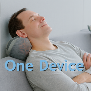 Masseur sans fil 4D pour le cou et les épaules, massage profond des tissus, pétrissage Shiatsu, coussin chauffant pour soulager instantanément les douleurs musculaires et le stress - Product Image 2