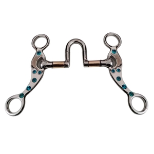 Western Horse 5 en la boca Broca de mordaza resistente Acero inoxidable sólido, talla única, Broca de caballo SS Broca de caballo, Broca de tachuela occidental - Product Image 5