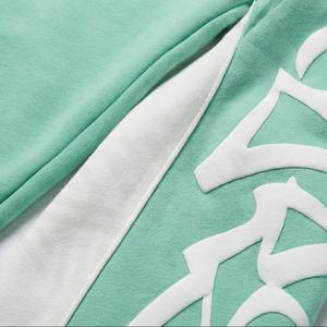 Pantalon de survêtement pour homme en molleton 100% coton biologique de haute qualité, double taille, effet délavé soleil, usé, avec poches - Product Image 5