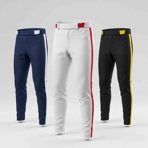 กางเกงเบสบอลแบบระบายอากาศสั่งทำพิเศษ ความยาวเต็มตัว พร้อมตะเข็บแบบพิเศษและโลโก้สั่งทำ - ชุดทีมระดับมืออาชีพ - Product Image 1