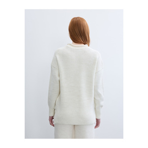 Pull à motif Thessaloniki avec col en forme de saucisse DÉTAILLÉ - Product Image 2
