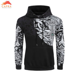 Chaqueta con capucha OEM informal de invierno con estampado de sublimación 3D de color personalizado con método de impresión digital - Product Image 2