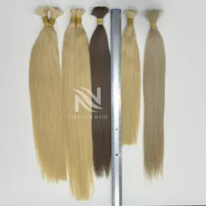 Bundles de cheveux tendances orientales de couleur chaude Extensions de cheveux crus vietnamiens Cheveux vierges droits en os naturel vierge non transformés