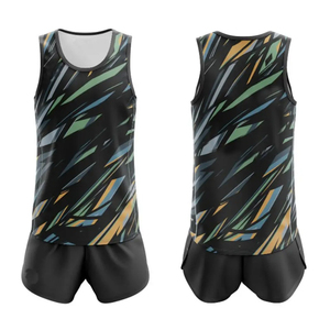 Nueva llegada personalizable hombres pista y campo camiseta pantalones cortos para correr ropa deportiva personalizada pista y campo uniforme - Product Image 1