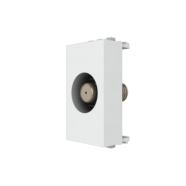 Fire Proof Design Single Pole Wall-Mounted TV Antenna Socket with Coaxial Cable and PC Plastic Body for Smart Home