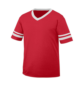 Camisetas de fútbol americano personalizables, manga holgada de poliéster de secado rápido, rayas transpirables bordadas, diseño impreso de talla grande - Product Image 1