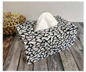 Boîte à mouchoirs en os de forme carrée à utiliser pour la chambre des enfants et le salon et le ménage pour la conception de feuilles à bas prix - Product Image 3