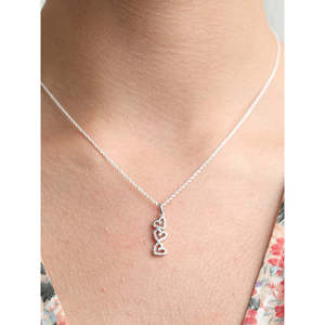 Compre Colgantes de Plata de Ley 925 de Primera Calidad para Mujeres y Niñas, Forma Geométrica de Corazón, Rodio con Topacio, Circonita, Diamante, en Caja - Product Image 6