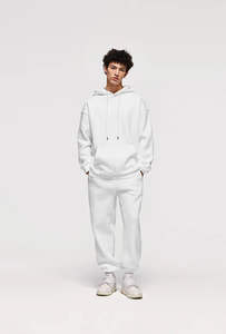 Ensemble de jogging deux pièces décontracté pour homme tendance et personnalisé, en molleton de coton confortable, séchage rapide, survêtement de haute qualité - Product Image 2