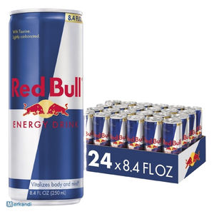 Bebida Energética Red Bull Zero con Electrolitos y Vitaminas B en Cajas de 24x250ml para Compradores Mayoristas del Sector Fitness - Product Image 1